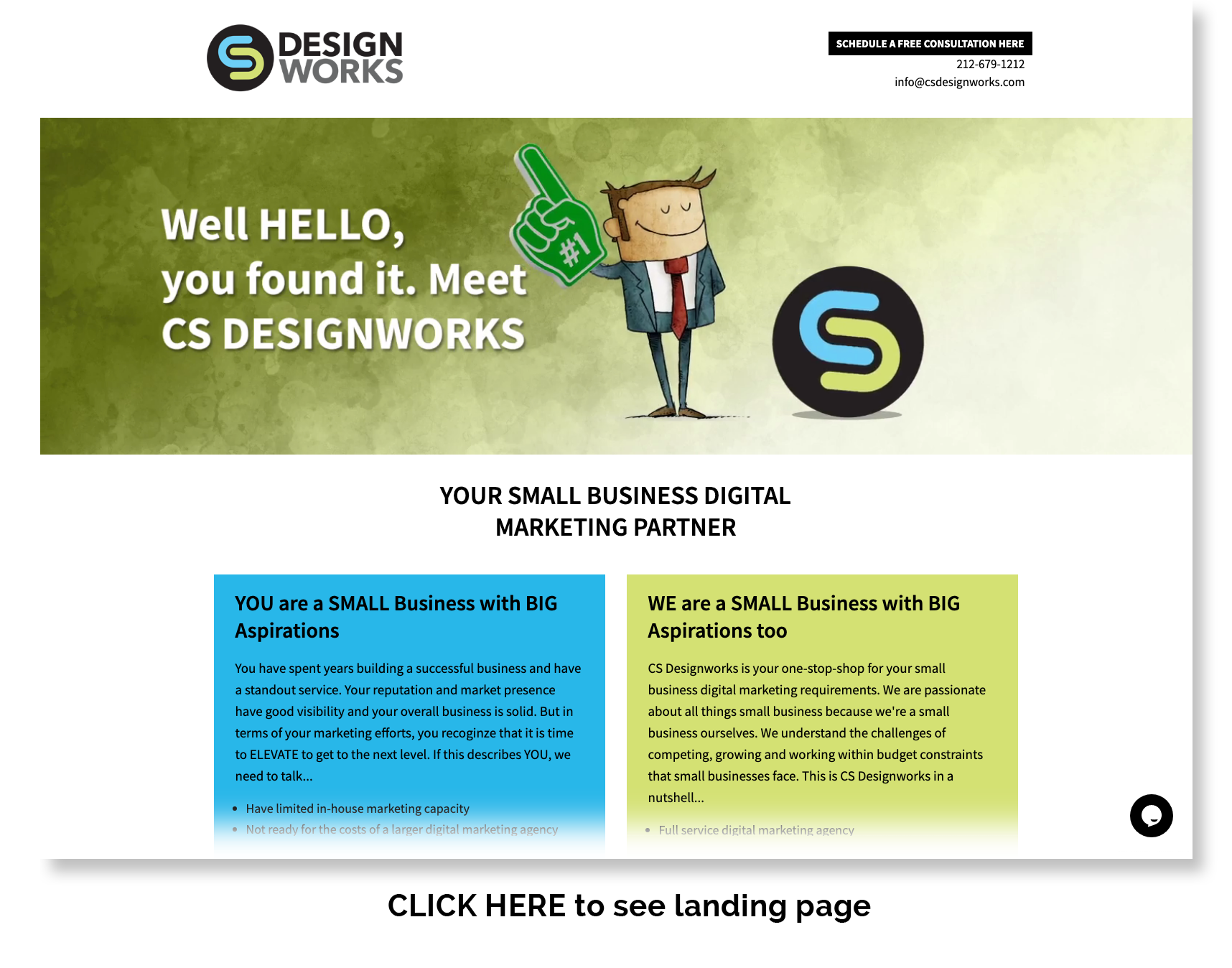 Landing Page - Small Business Digital Marketing Agency